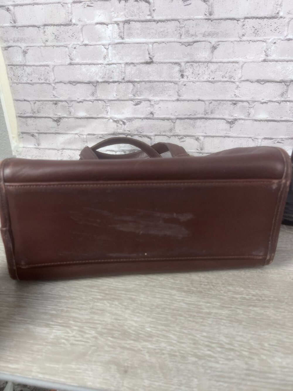 Coach Vintage Mahoogany Chadwick Satchel Bowling Bag British Tan 9928 - Picture 10 of 11